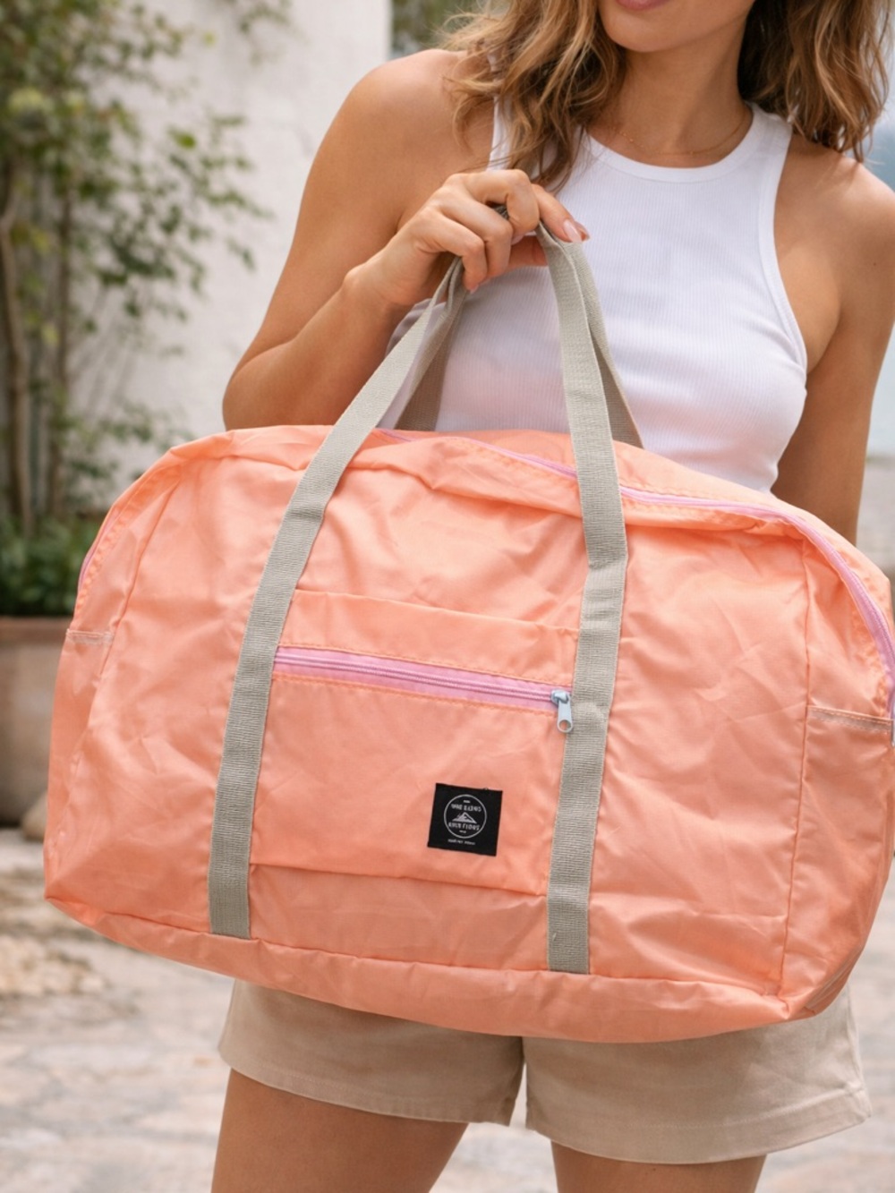Light Peach Weekend Duffel Bag by